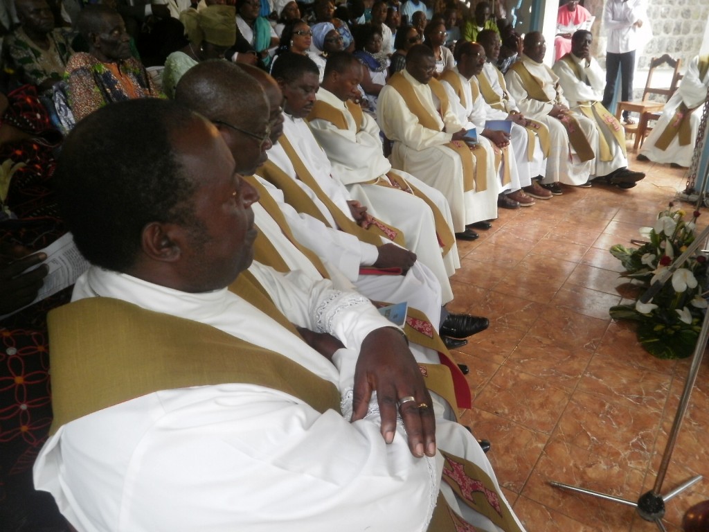 Cross section of Priests at the pontifical mas