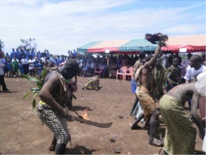 Students performed spirited Maley Dance to grace the ceremony.