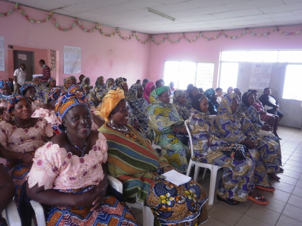 Beneficiary groups at the ceremony.