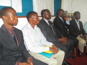 Cross section of outgone and incoming executive members of SOBA