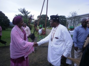 Hadiza and Nfon Mukete look eye ball to eye ball for a better relationship between Cameroon Nigeria