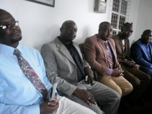 Some outgone incoming executive members of SOBA at the handing over ceremony in Sasse College