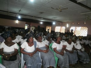 Spritely looking Nigerian women at the meeting in Kumba