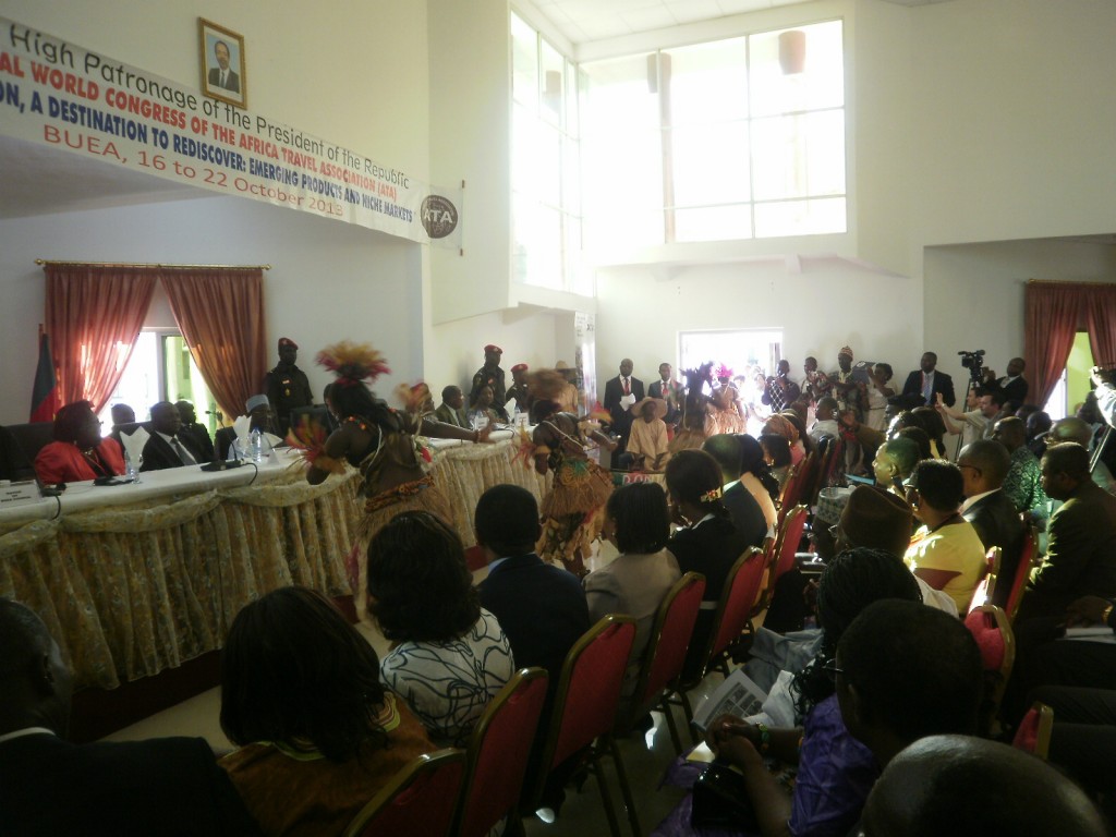 A display of Cameroon's rich culture at the opening ceremony of 38th ATA Congress in Mountain Hotel Buea