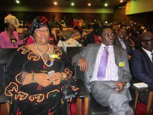 Elected Vice Chair, Adeline Mbenkum (L) and Prince Eyango, elected Board Chairman of SOCAM, (R)